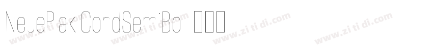 NeuePlak CondSemiBol字体转换
